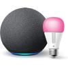 imageEcho 4th Gen in Charcoal bundle with TPLink Kasa Smart Color Bulb