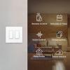 imageKasa Smart Dimmer Switch 2Gang HS2202 Single Pole Needs Neutral Wire 24GHz WiFi Light Switch Compatible with Alexa and Google Home UL Certified No Hub Required WhiteWhite