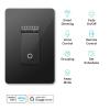 imageKasa Smart Dimmer Switch HS220LA Light Almond Single Pole Needs Neutral Wire 24GHz WiFi Light Switch Compatible with Alexa and Google Home UL Certified No Hub RequiredBlack