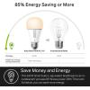 imageKasa Smart Light Bulbs that works with Alexa and Google Home Dimmable Smart LED Bulb A19 9W 800Lumens Soft White2700K CRI90 WiFi 24Ghz only No Hub Required 4 Count Pack of 1KL110P4White Newer Version