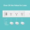 imageKasa Smart Plug Power Strip KP303 Surge Protector with 3 Individually Controlled Smart Outlets and 2 USB Ports Works with Alexa ampamp Google Home No Hub Required  White