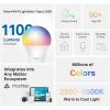 imageTapo TPLink Smart Light Bulbs 16M Colors RGBW Dimmable Compatible with Alexa and Google Home A19 60W Equivalent 800LM CRIampgt90 24GHz WiFi only No Hub Required L530E4Pack1100 Lm Multicolor
