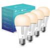 imageKasa Smart Light Bulbs that works with Alexa and Google Home Dimmable Smart LED Bulb A19 9W 800Lumens Soft White2700K CRI90 WiFi 24Ghz only No Hub Required 4 Count Pack of 1KL110P44Pack Newer Version