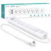 imageKasa Smart Plug Power Strip HS300 Surge Protector with 6 Individually Controlled Smart Outlets and 3 USB Ports Works with Alexa ampamp Google Home No Hub Required  White