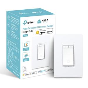 imageKasa Apple HomeKit Smart Dimmer Switch KS220 Single Pole Neutral Wire Required 24GHz WiFi Light Switch Works with Siri Alexa and Google Home UL Certified No Hub Required White1pack