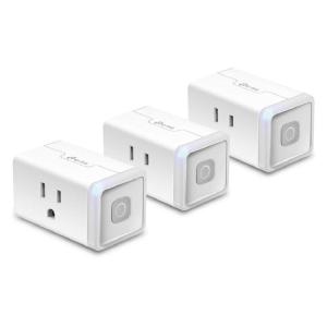 imageKasa Matter Smart Plug w Energy Monitoring Compact Design 15A1800W Max Super Easy Setup Works with Apple Home Alexa ampamp Google Home UL Certified 24G WiFi Only White KP125M 4PackAlexa Compatible Plug 3Pack