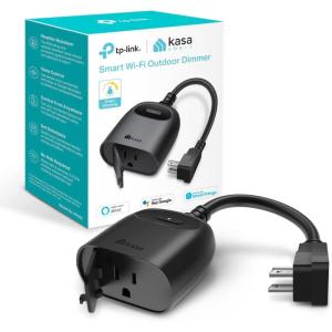 imageKasa Outdoor Smart Plug Smart Home WiFi Outlet Timer Max Load 15A1875W IP64 Weather Resistance Compatible with Alexa Google Home ampamp SmartThings No Hub Required ETL CertifiedKP401Dimmer 1Socket