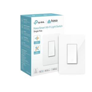 imageKasa Smart Dimmer Switch HS220LA Light Almond Single Pole Needs Neutral Wire 24GHz WiFi Light Switch Compatible with Alexa and Google Home UL Certified No Hub RequiredWhite
