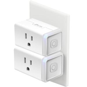 imageKasa Smart Plug Matter Compatible Energy Monitoring Compact Design 15A1800W Max Super Easy Setup Works with Apple Home Alexa ampamp Google Home UL Certified 24G WiFi Only White KP125M2PackSmart plug