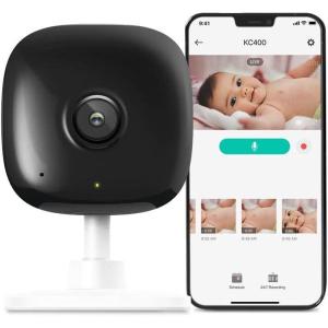 imageKasa Smart Security Camera for Baby monitor 1080p HD IndoorCamera for Home Security with Motion Detection TwoWay Audio Night Vision Cloud ampamp SD Card Storage Works with Alexa ampamp Google Home EC60White  2K