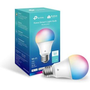 imageNew Kasa Smart Bulb Full Color Changing Dimmable Smart WiFi Light Bulb Compatible with Alexa and Google Home A19 9W 800 Lumens24Ghz only No Hub Required 1Pack KL125 Multicolor800 Lumens  1Pack
