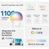 imageTPLink Tapo Smart Light Bulbs 1100 Lumens High Brightness 75W Equivalent MatterCertified 16M Colors WiFi Light Bulb Dimmable Works wSiri Alexa ampamp Google Home A19 E26 Tapo L535E2PackMatter Light Bulb