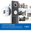 imageTapo by TPLink Smart Video Doorbell Camera with Chime Battery or Wired 2K QHD Color Night Vison No Monthly Fee 180 UltraWide HeadtoToe View Ring Call Free AI Detection Local Storage D225Battery or Hardwired  2K 4MP