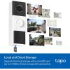 imageTapo by TPLink Smart Video Doorbell Camera with Chime Battery or Wired 2K QHD Color Night Vison No Monthly Fee 180 UltraWide HeadtoToe View Ring Call Free AI Detection Local Storage D225Battery Only  2K 3MP