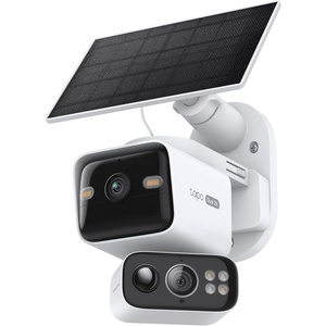 image:imageTapo 2K Dual Lens PanTilt Security Battery Camera Wireless wSolar Panel 165 WideAngle  6mm Telephoto Free PersonVehicle Detection 360 Pan SDCloud Storage Works wAlexa amp Google C645D KITDualLens 2K PanTilt